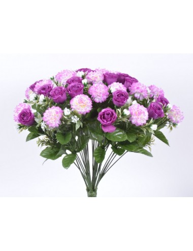 BOUTON DE ROSE/POMPON X 40