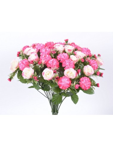 BOUTON DE ROSE/POMPON X 40