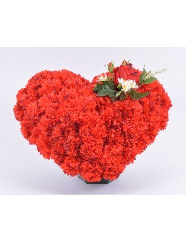 COEUR DE 30 CM OEILLET SUR COUPE OCEA ROUGE