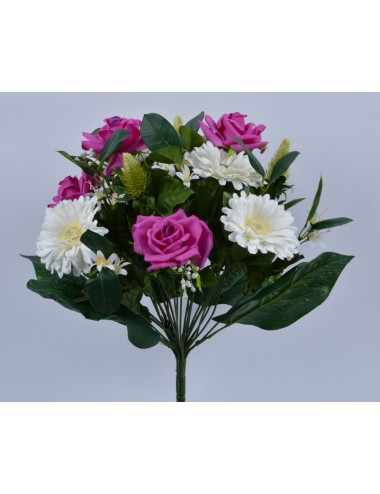 PIQUET ROSE/GERBERA X 24 RED/CREAM