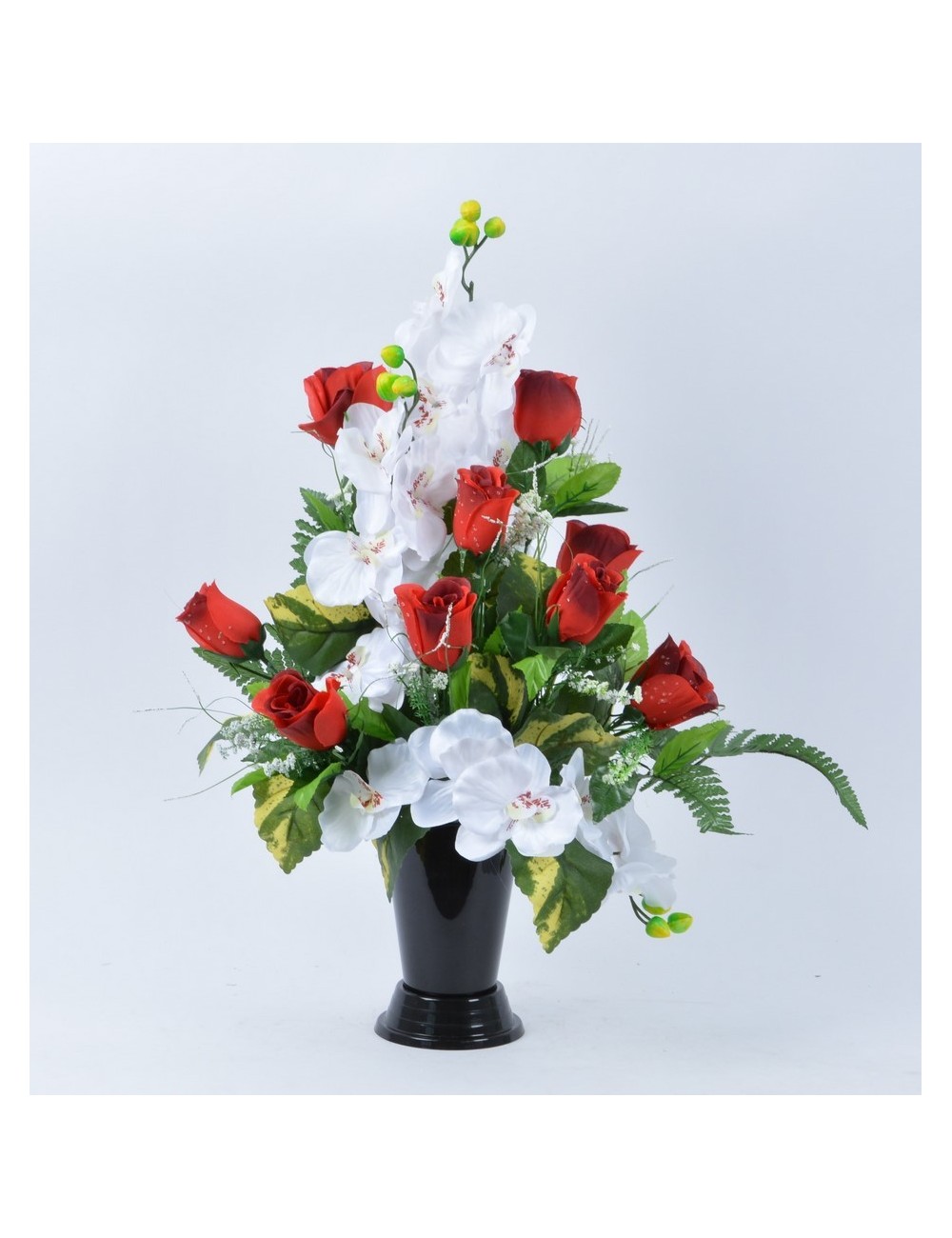 BOUQUET VASE ROSE ORCHIDEE