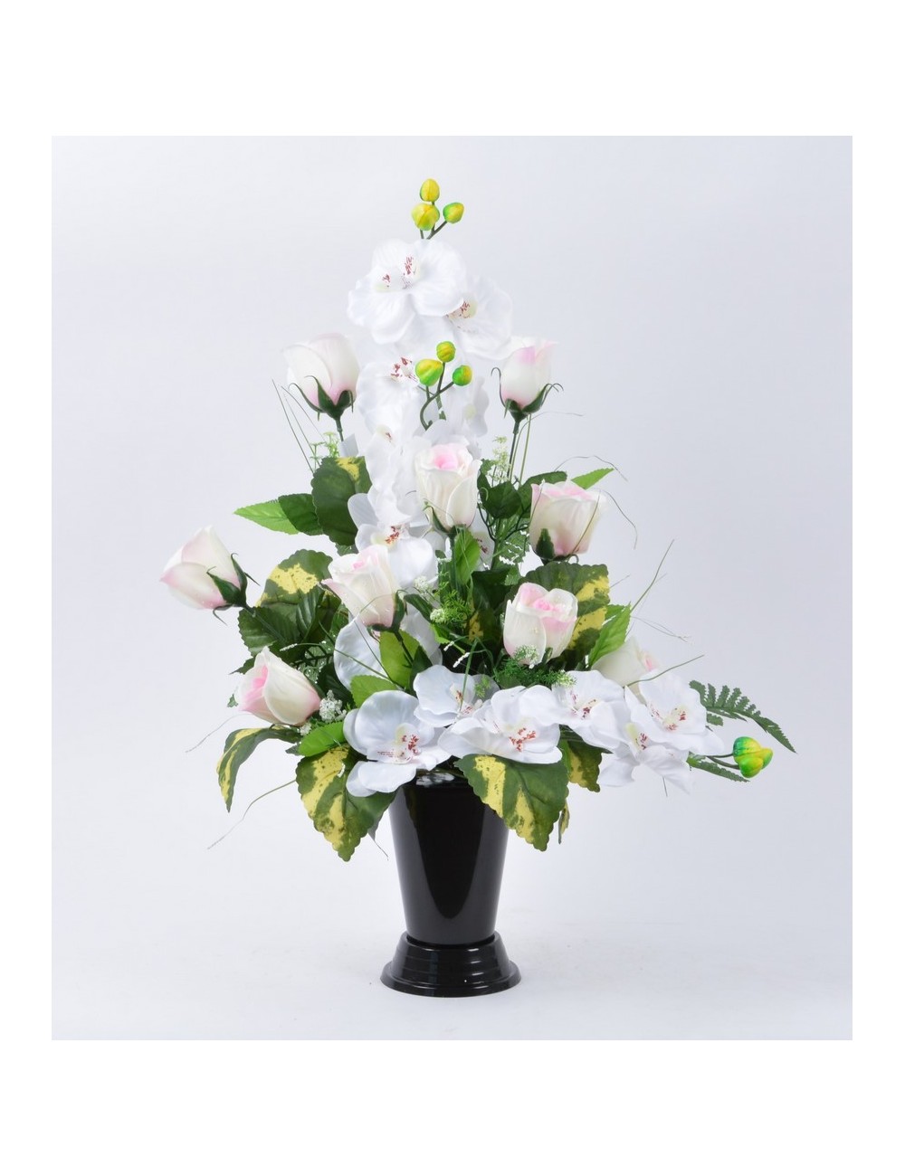 BOUQUET VASE ROSE ORCHIDEE
