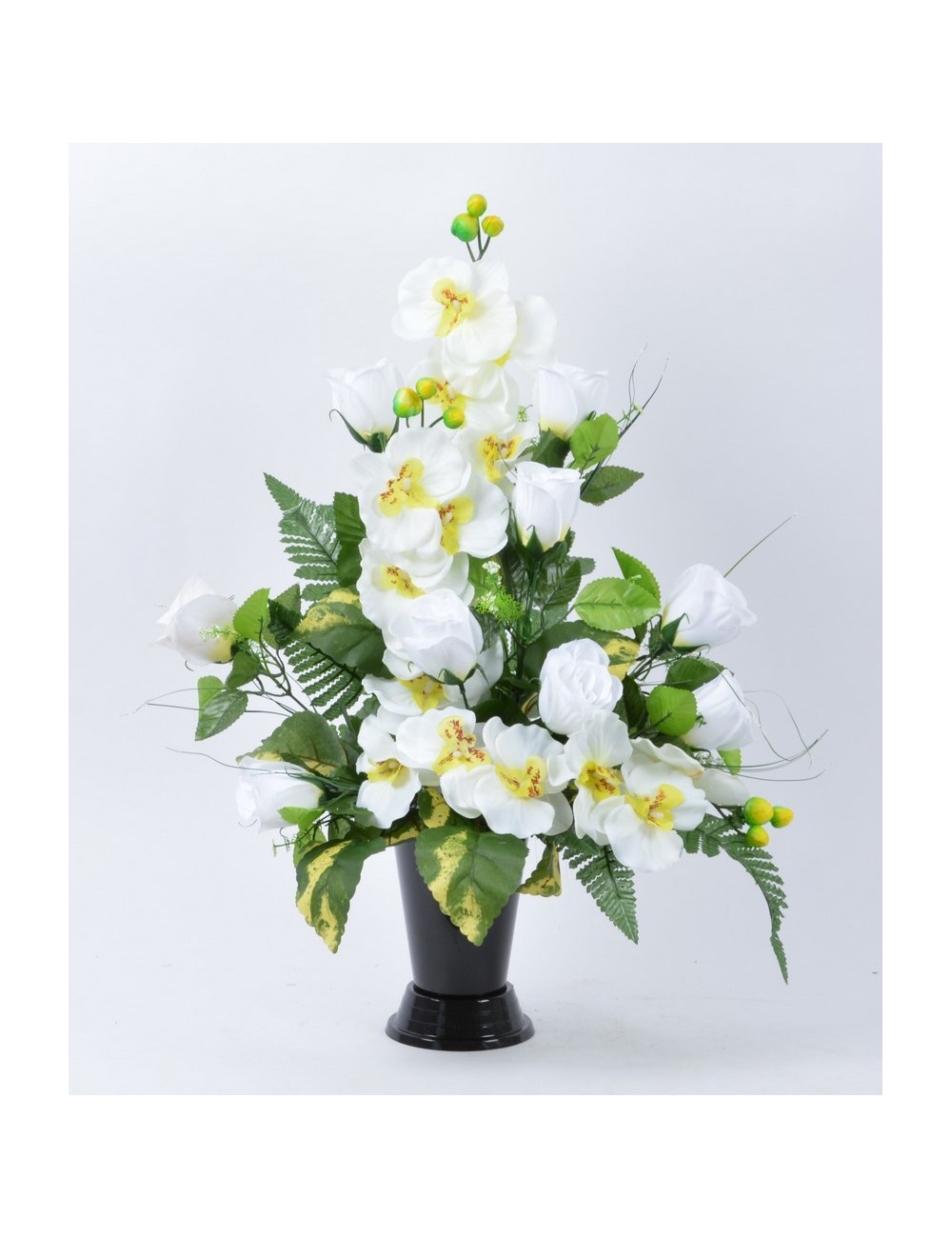BOUQUET VASE ROSE ORCHIDEE