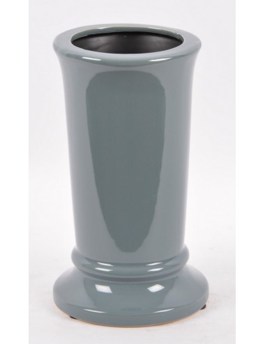 VASE TULIPE CERAMIQUE GRIS CLAIR