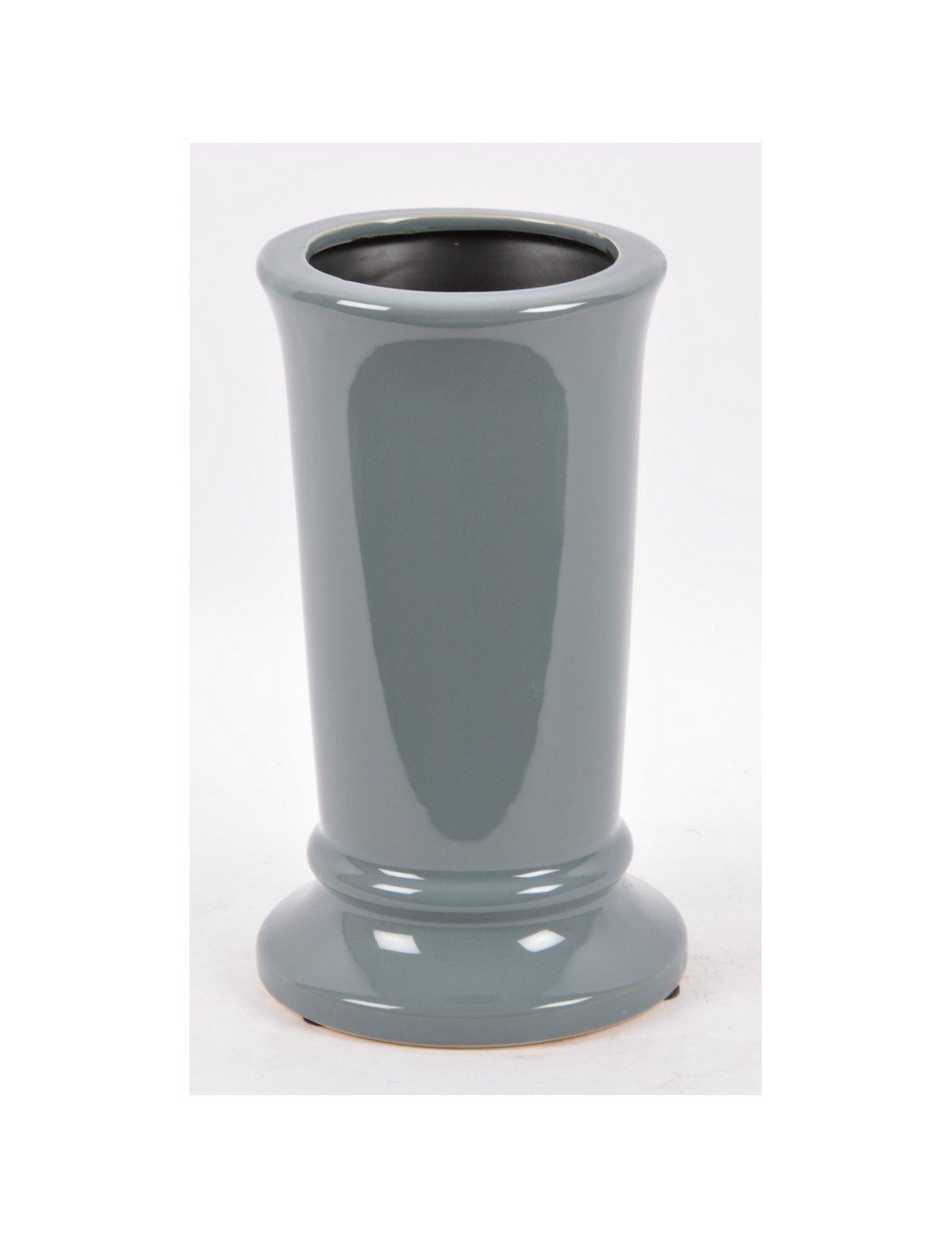 VASE TULIPE CERAMIQUE GRIS CLAIR