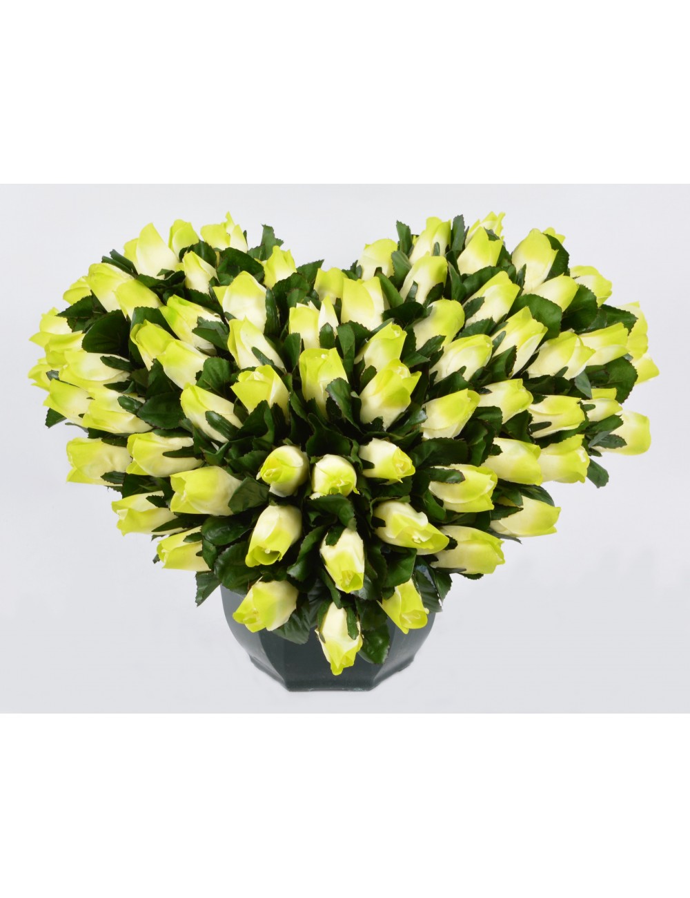 COEUR DE 30 CM MINI BOUTON SUR COUPE OCEA GREEN