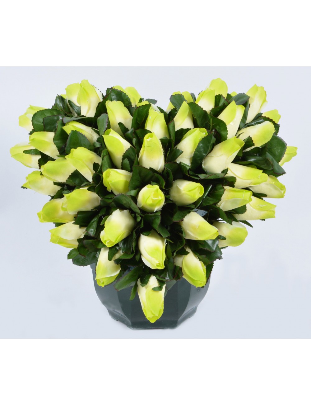 COEUR DE 20 CM MINI BOUTON SUR COUPE OCEA GREEN