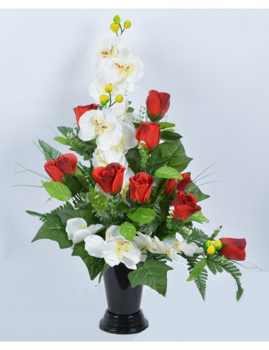 BOUQUET VASE BOUTON ORCHIDEE