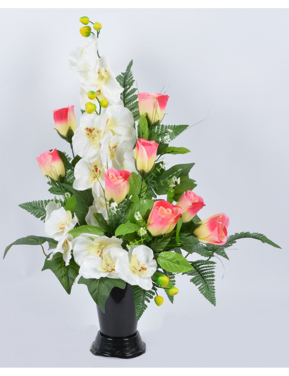 BOUQUET VASE BOUTON ORCHIDEE