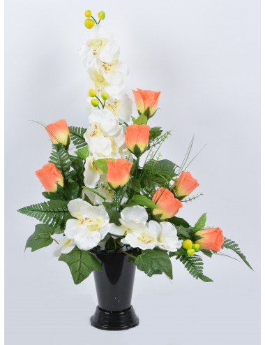 BOUQUET VASE BOUTON ORCHIDEE