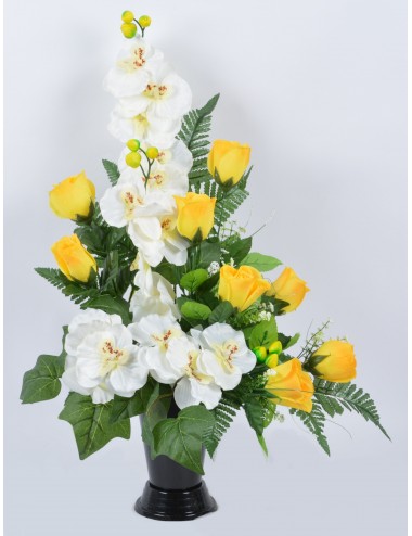 BOUQUET VASE BOUTON ORCHIDEE