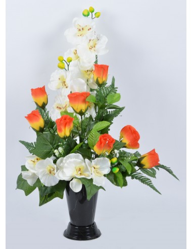 BOUQUET VASE BOUTON ORCHIDEE