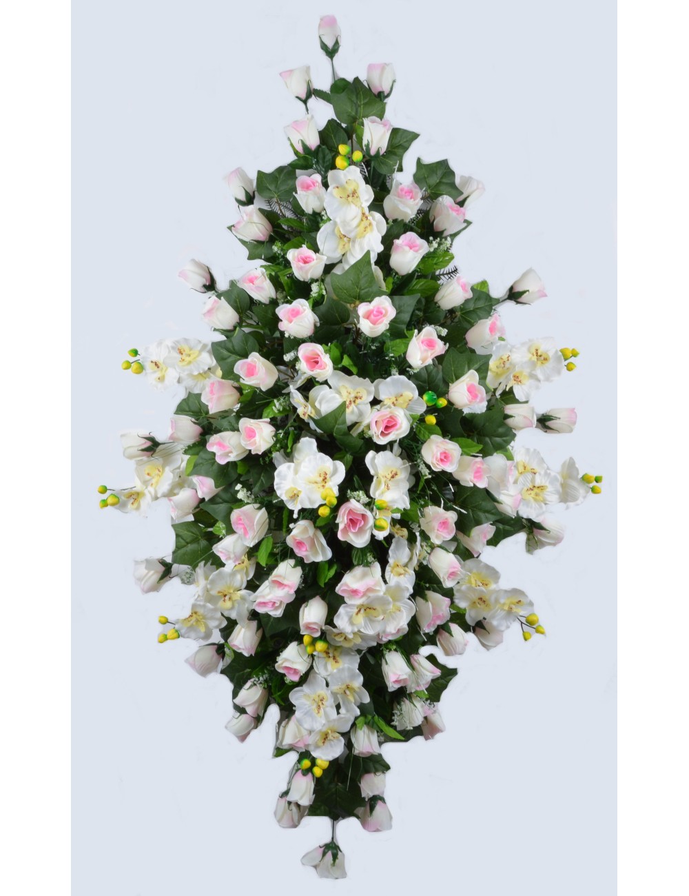 DESSUS DE CERCUEIL BOUTON ORCHIDEE