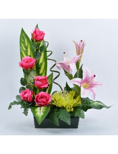 JARDINIERE 25 CM LYS ROSE BEAUTY PINK