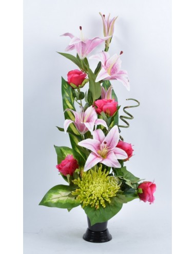 BOUQUET VASE LYS ROSE BEAUTY PINK