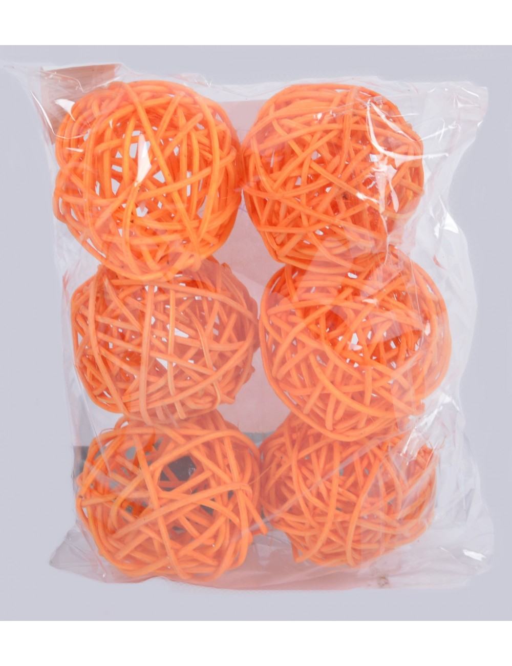 RATTAN BALL DIAM 4.5 ORANGE