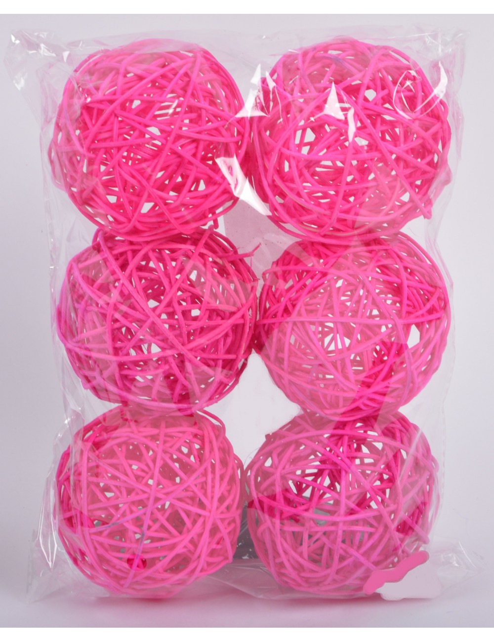 RATTAN BALL DIAM 7.5 ROSE