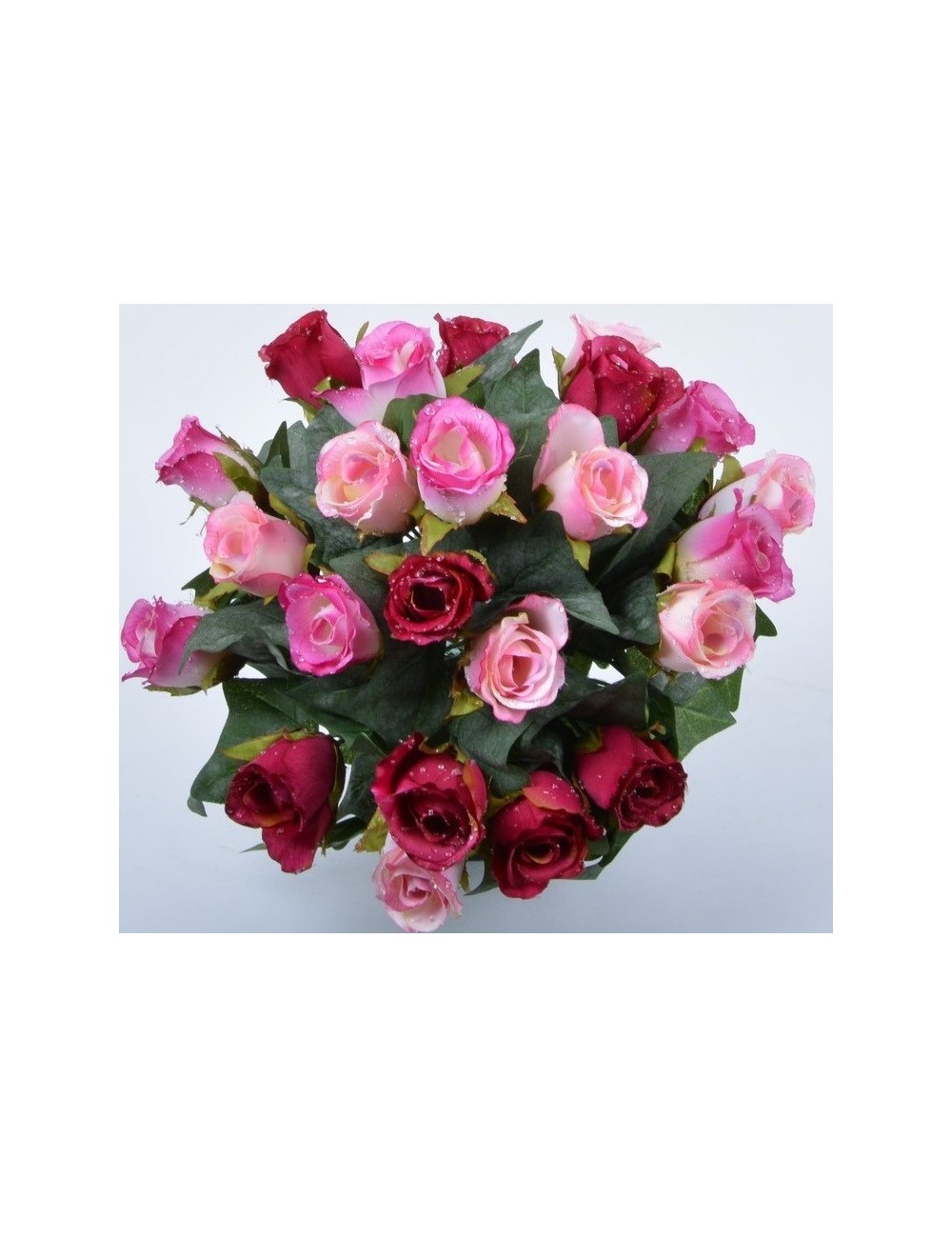 PIQUET BOUTON DE ROSE GOUTTE D'EAU X24 BRIGHT PINK RED