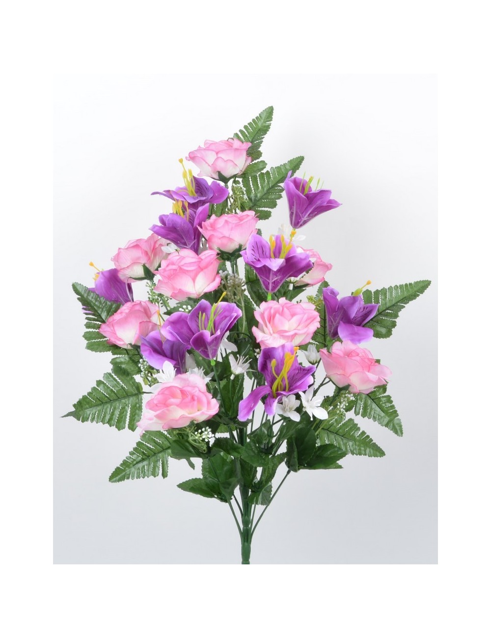 PIQUET DE FACE ROSE ALSTROMERIA ASS