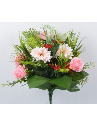 PIQUET GERBERA ROSE ORCHIDEE X24 PINK