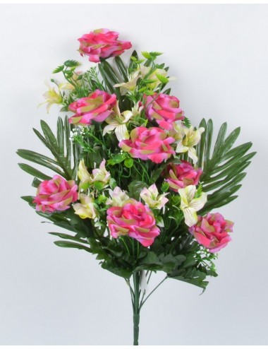 PIQUET DE FACE ROSE ASLTROMERIA X6 ASS