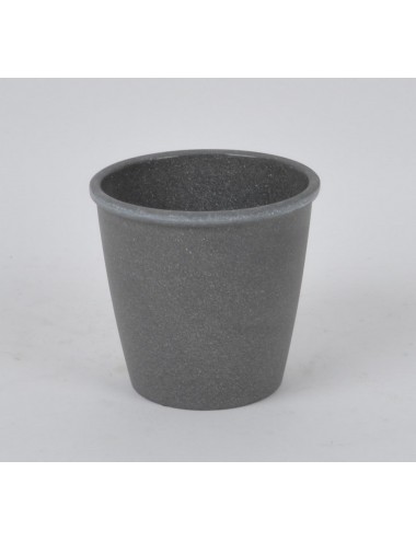 CONTENANT DECO 15 CM TYPE BETON CIRE