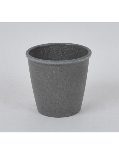 CONTENANT DECO 15 CM TYPE BETON CIRE