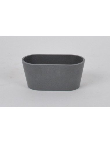 CONTENANT DECO 17 CM TYPE BETON CIRE