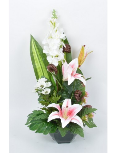 OCEA 17 CM LYS DELPHINIUM BONNIE CREAM BROWN