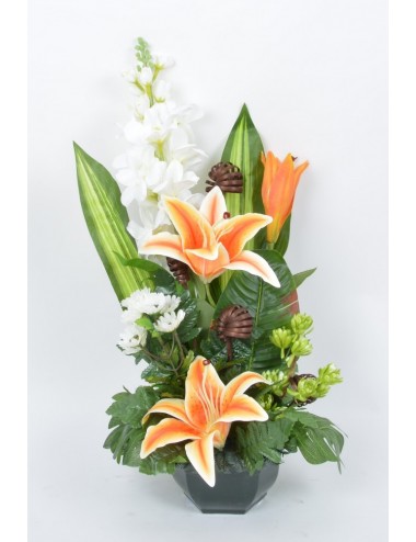 OCEA 17 CM LYS DELPHINIUM BONNIE CREAM BROWN