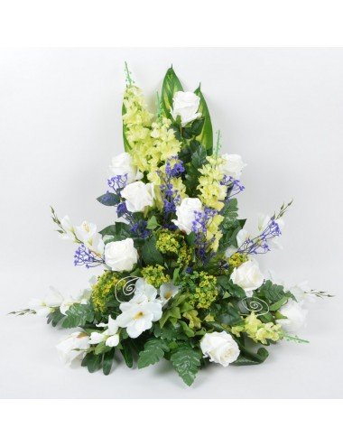 DEVANT DE TOMBE PM ROSE DELPHINIUM  CREAM