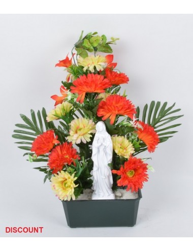 JARDINIERE 21 CM GERBERA VIERGE X18 TIGES ASS