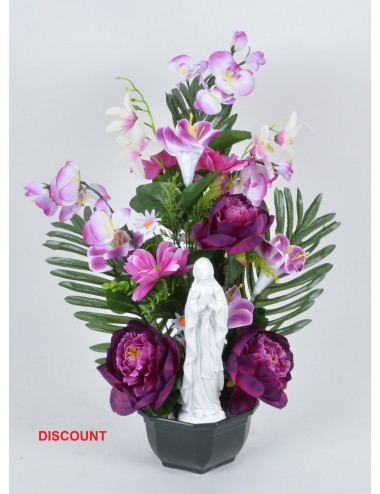 COUPE 17 CM PIVOINE LYS VIERGE X14 TIGES ASS