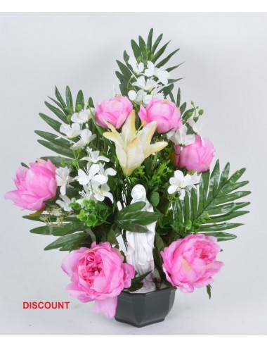 COUPE 17 CM PIVOINE LYS VIERGE X14 TIGES ASS