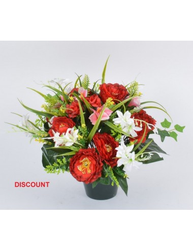 POT 14 CM PIVOINE RENONCULE ORCHIDEE X24 TIGES ASS