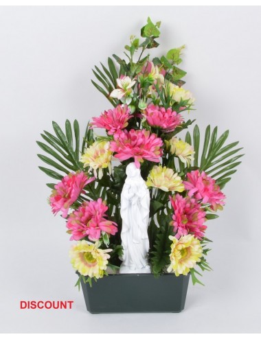 JARDINIERE 21 CM GERBERA VIERGE X18 TIGES ASS