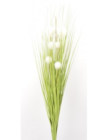 BUISSON HERBE + POMPON WHITE