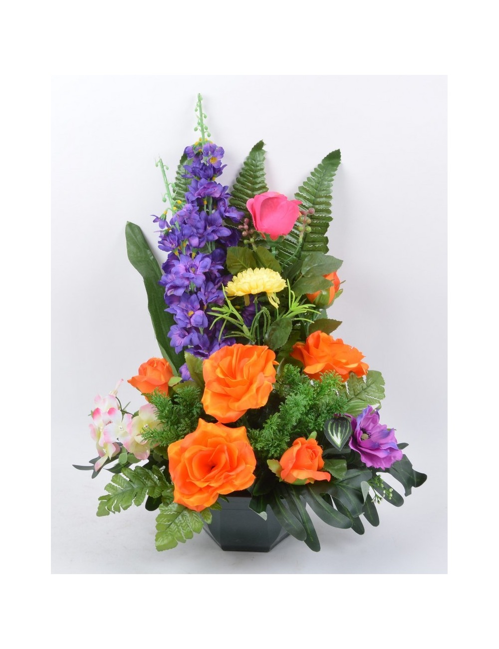 OCEA 17 CM DELPHINIUM BOUTON ANEMONE HORTENSIA MULTICOLORE