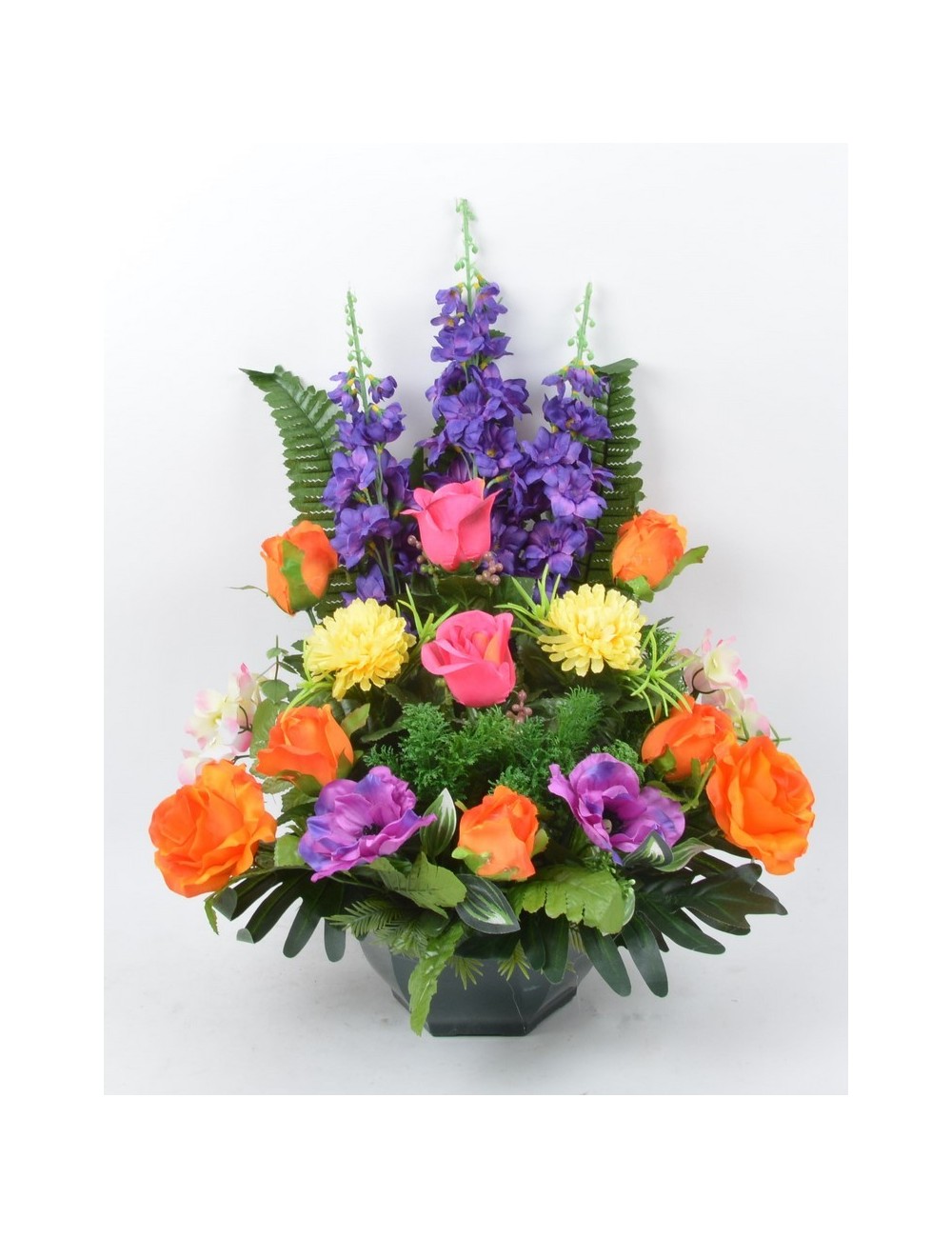 OCEA 20 CM DELPHINIUM BOUTON ANEMONE HORTENSIA MULTICOLORE