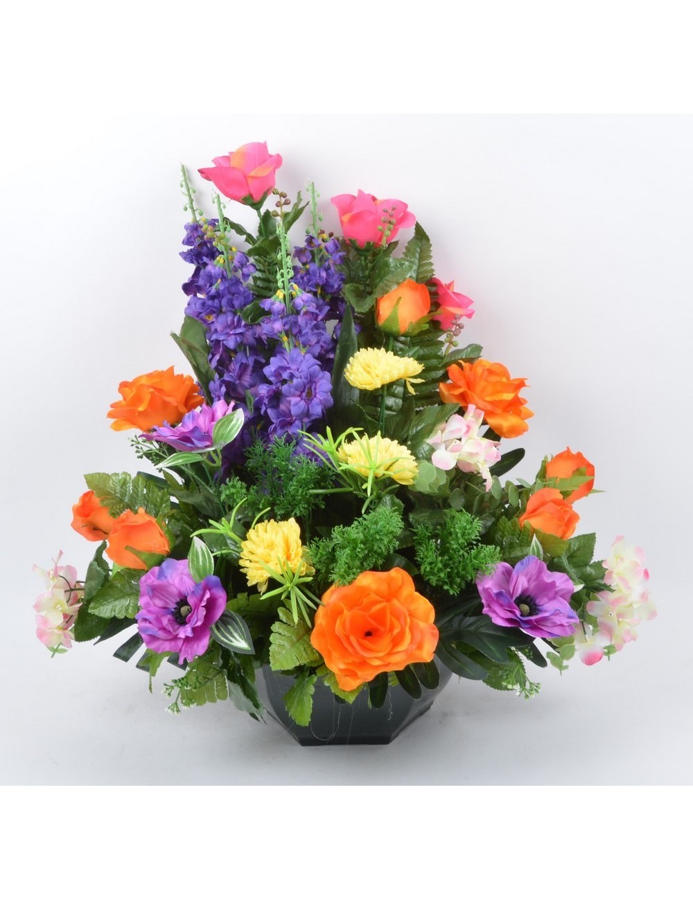 OCEA 25 CM DELPHINIUM BOUTON ANEMONE HORTENSIA MULTICOLORE