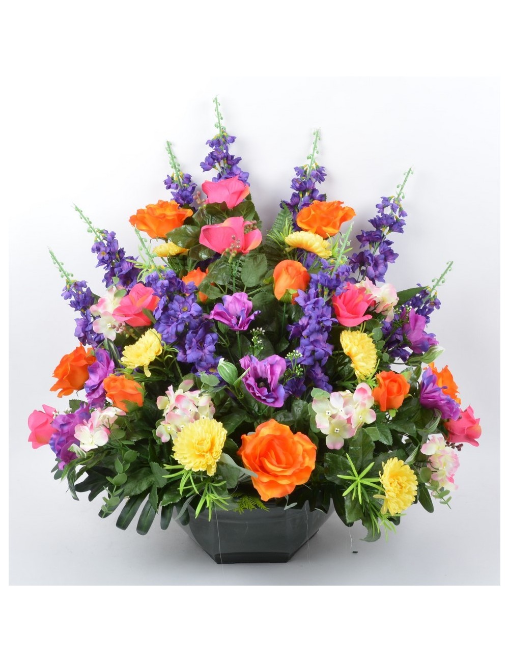 OCEA 30 CM DELPHINIUM BOUTON ANEMONE HORTENSIA MULTICOLORE