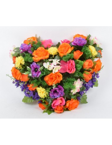 COEUR DELPHINIUM BOUTON ANEMONE HORTENSIA MULTICOLORE