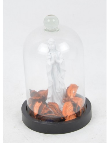 VIERGE POT POURRI SOUS CLOCHE EN VERRE PM RED