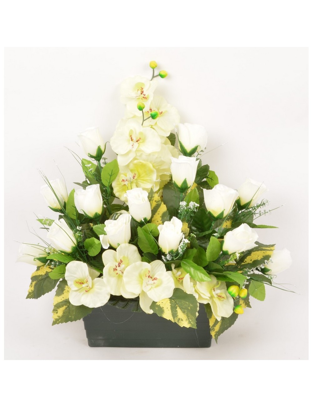 JARDINIERE 25 CM BOUTON ORCHIDEE JARDINIERE 25 CM BOUTON ORCHIDEE