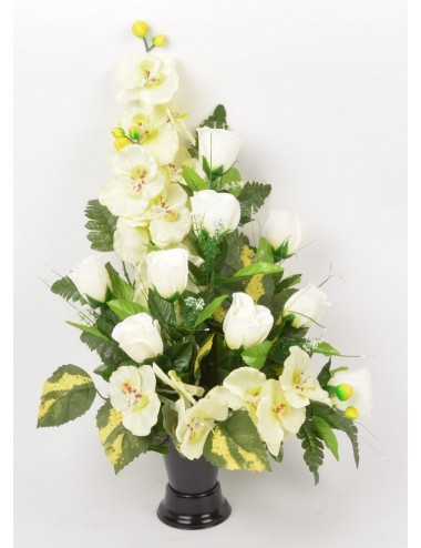 BOUQUET VASE BOUTON ORCHIDEE CREAM MINT