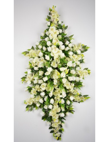 DESSUS DE CERCUEIL BOUTON ORCHIDEE