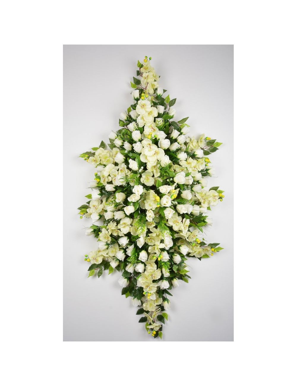 DESSUS DE CERCUEIL BOUTON ORCHIDEE