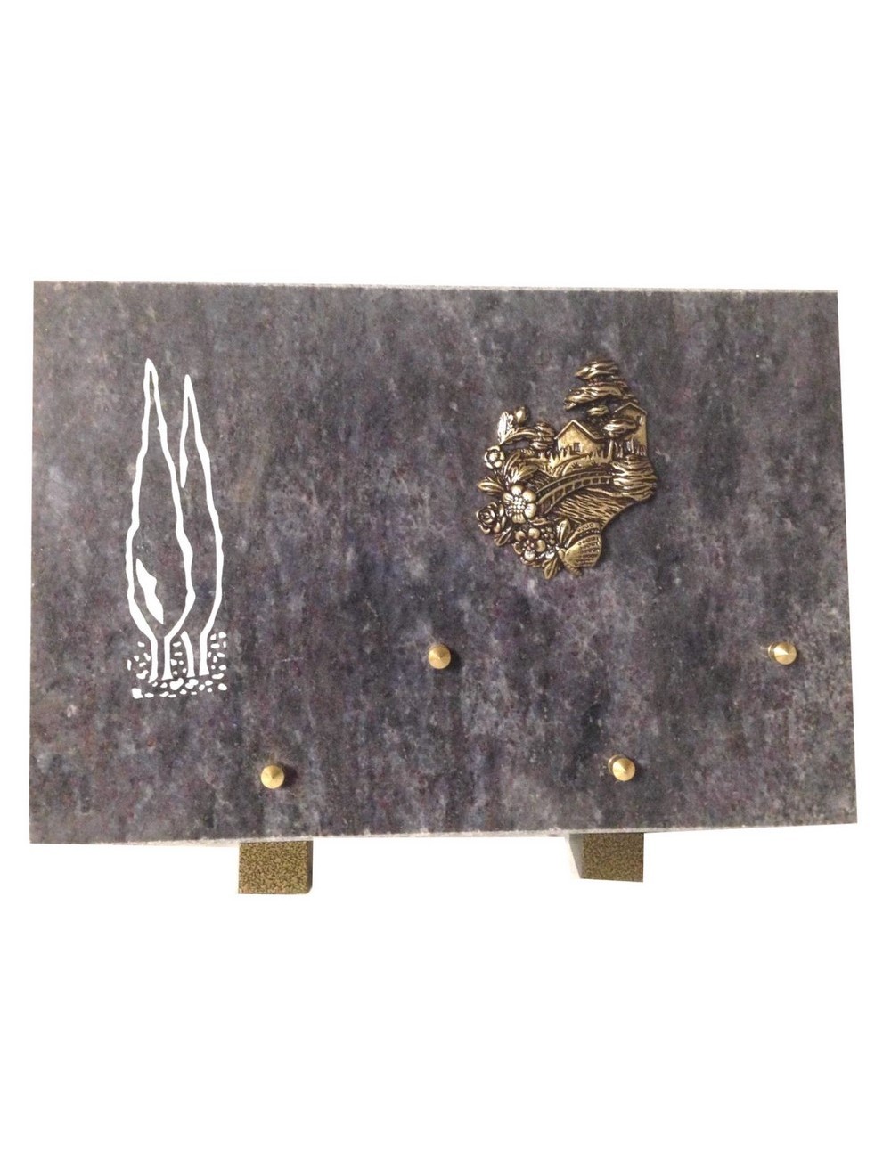 PLAQUE 30 X 20 CHANTS SCIES + BRONZE PLAQUE 30 X 20 CHANTS SCIES + BRONZE