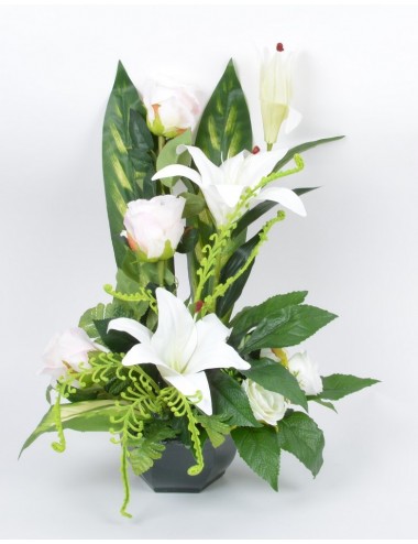 OCEA 17 CM LYS ROSE FOUGERE VELOURS GREEN