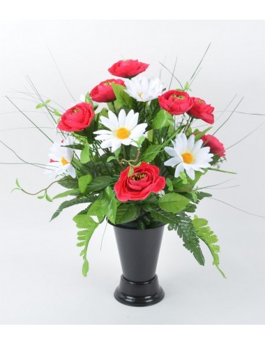 BOUQUET DE VASE DAISY RENONCULE ASS